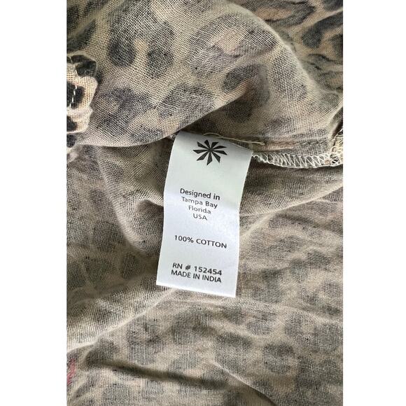 NWT Anthropology by Kyla Seo Women's Kapri Shirt Size Small Wild Cheetah - Picture 10 of 13